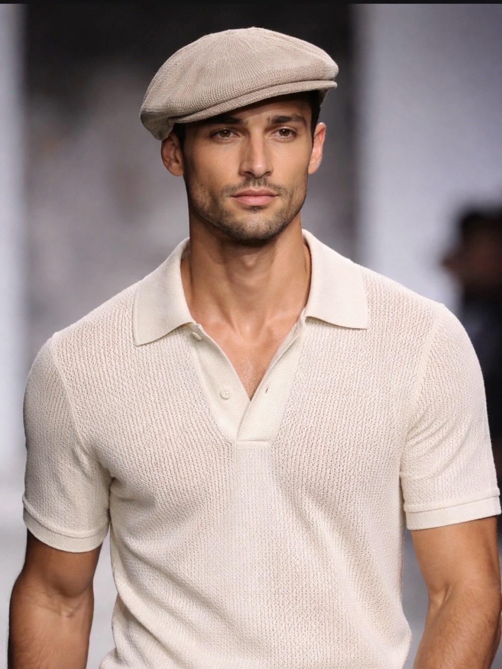 Classic Tan Men's Flat Cap